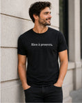 T-shirt bio homme Rien à prouver. noir