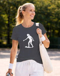 T-shirt graphique femme pétanque flow gris foncé 