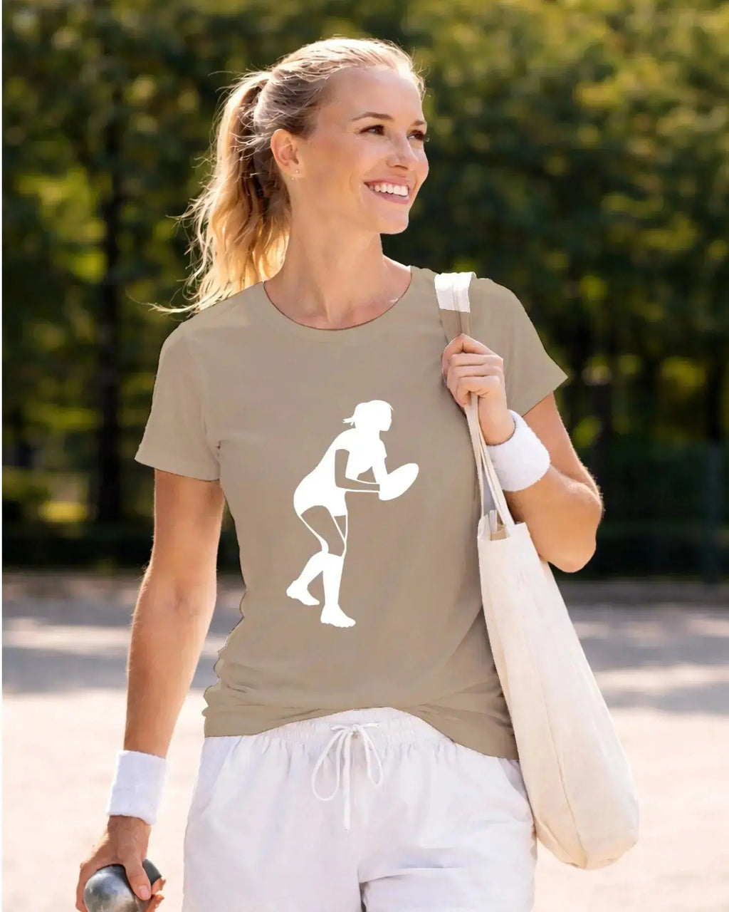 T-shirt graphique femme rugby impact sable 