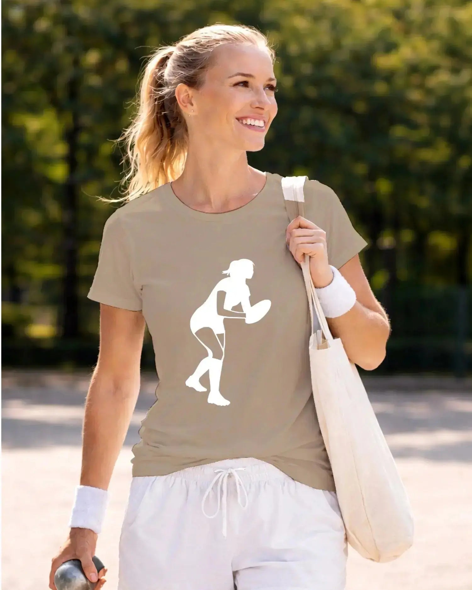 T-shirt graphique femme rugby impact sable 